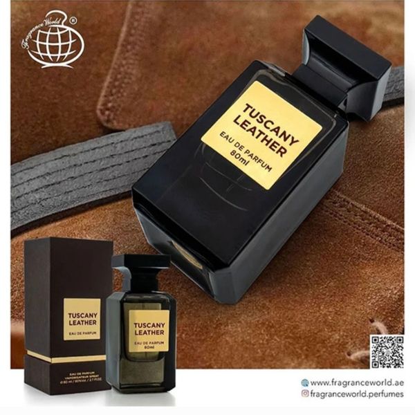 ادکلن TUSCANY LEATHER FRAGRANCE WORLD ادکلن توسکان لدر فرگرانس وررد