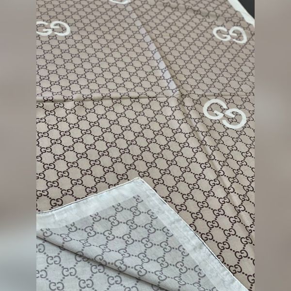 شال تابستانه نخ پنبه طرح گوچی