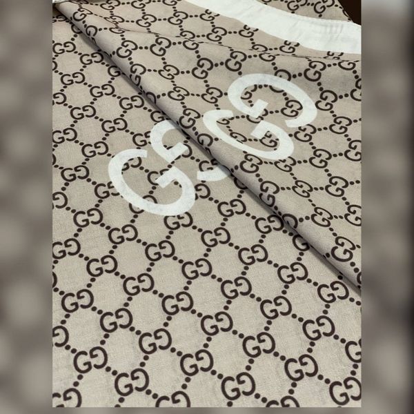شال تابستانه نخ پنبه طرح گوچی