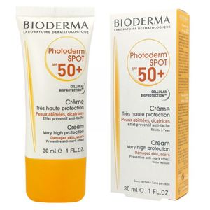 فروش اینترنتی کرم ضد آفتاب بدون رنگ بایودرما مدل photoderm-SPOT حجم 30 میلی لیتر BIODERMA