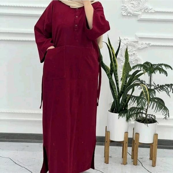 مانتو زنانه لنین کفتان کتان نخ دخترانه فری سایز