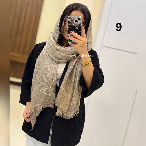 شال کنفی دستک پولکی