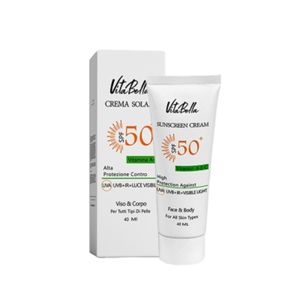 خرید آنلاین کرم ضد آفتاب spf50 بی رنگ حجم 40 میل ویتابلا