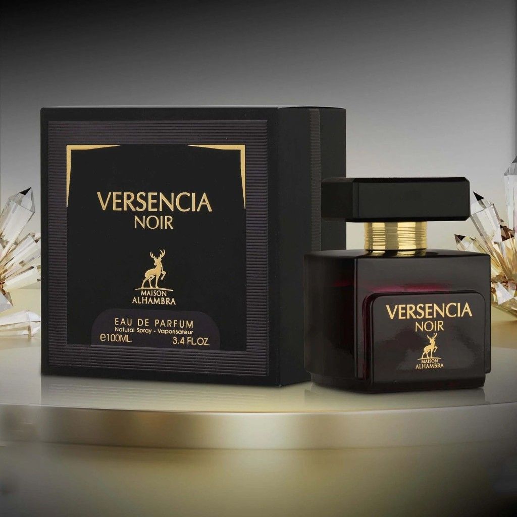 خرید اینترنتی عطر ادکلن زنانه ورساچه کریستال نویر الحمبرا (Alhambra Versace Crystal Noir) - کیفیت عالی - اورجینال