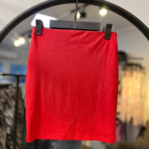 دامن کرپ کش مجلسی / رنگ قرمز