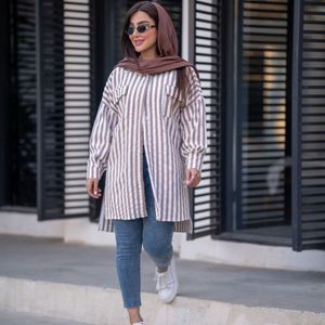 قیمت ارزان شومیز مانتویی کراش راه راه