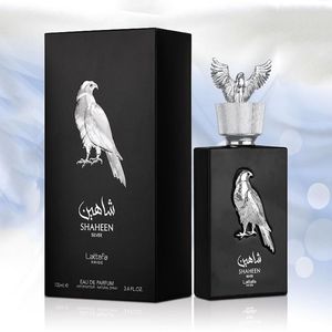 خرید اینترنتی عطر ادکلن زنانه لطافه پراید شاهین سیلور (نقره ایی) - پخش بو و ماندگاری عالی - هولوگرام اورجینال - بسیار شیک