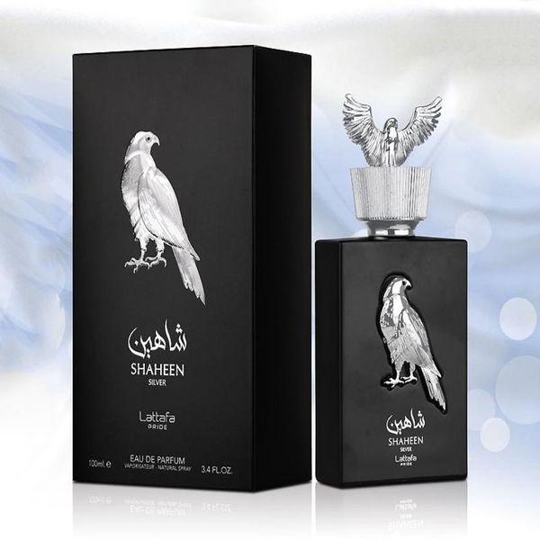 عطر ادکلن مردانه لطافه پراید شاهین سیلور (نقره ایی) - پخش بو و ماندگاری عالی - هولوگرام اورجینال - بسیار شیک