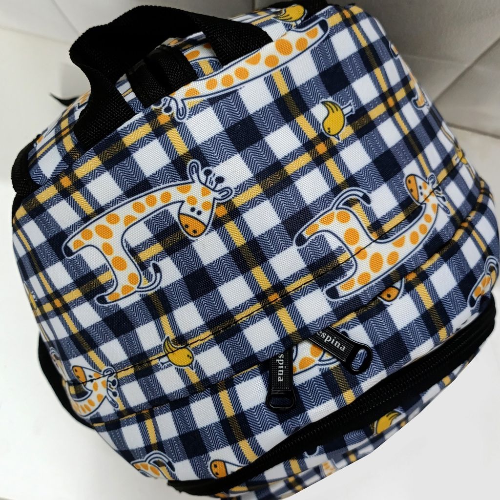 فروش اینترنتی کیف مدرسه دخترانه مدل زرافه giraffe با جامدادی (برند رسپینا)