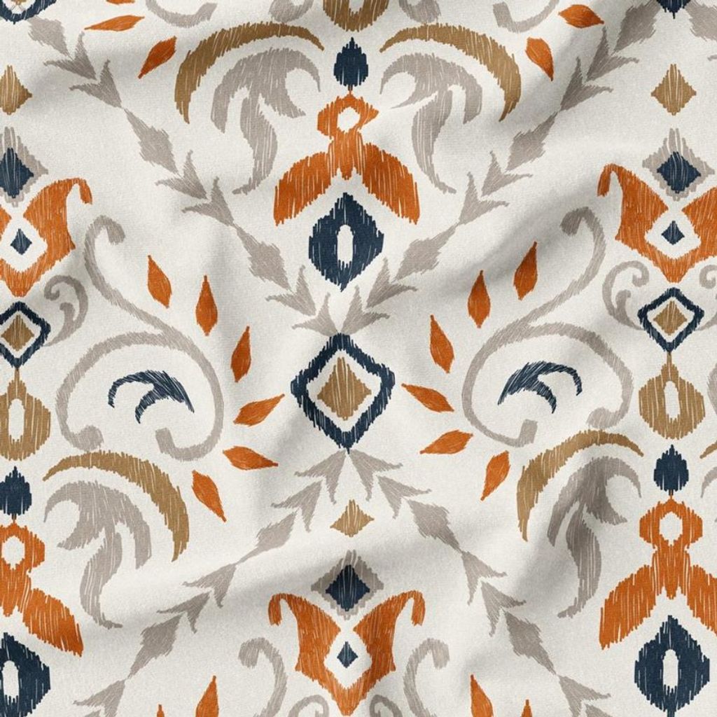 خرید اینترنتی پارچه ملحفه پارچه باما مدل مخمل طرح ایرانی سنتی پرژین کد 5012742