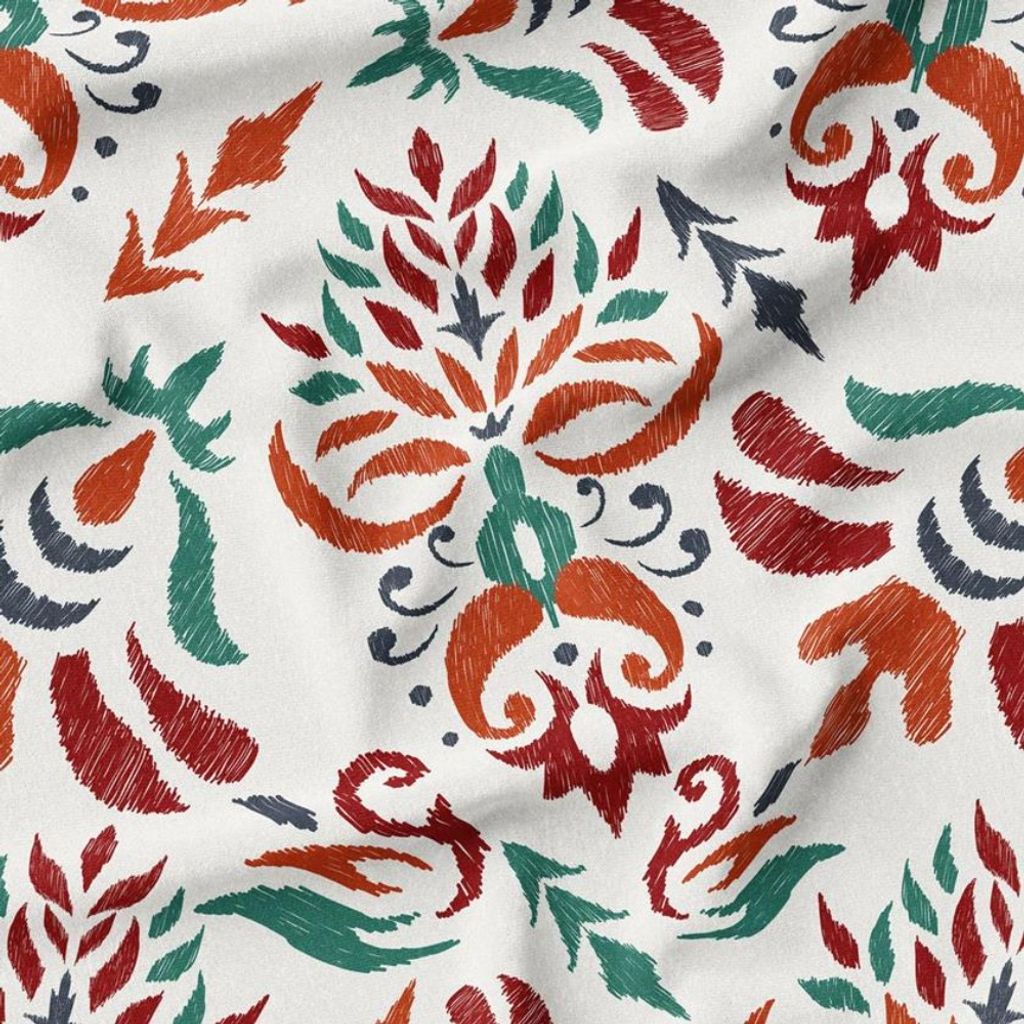 خرید آنلاین پارچه ملحفه پارچه باما مدل مخمل طرح وینتیج سانا کد 5012743