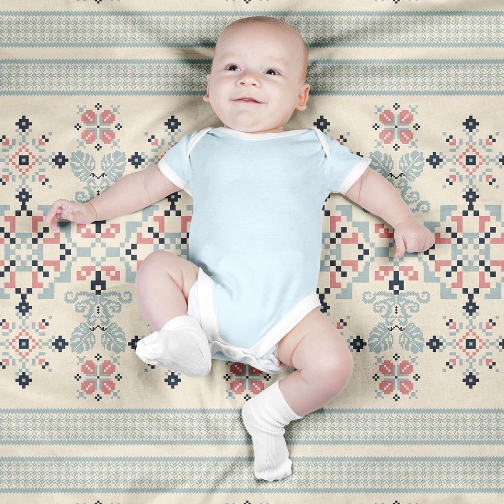 خرید اینترنتی پارچه ملحفه پارچه باما مدل مخمل طرح ایرانی مژان کد 5012747