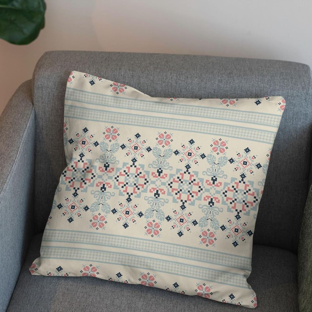 خرید اینترنتی پارچه ملحفه پارچه باما مدل مخمل طرح ایرانی مژان کد 5012747