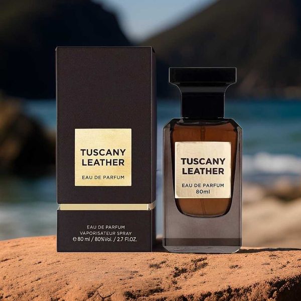 عطر ادکلن زنانه تام فورد توسکان لدر فراگرنس ورد  (Fragrance world Tom Ford Tuscan Leather) - کیفیت عالی