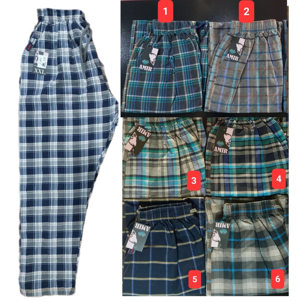 مشخصات شلوار راحتی مردانه پیژامه سایز 2x قد 100