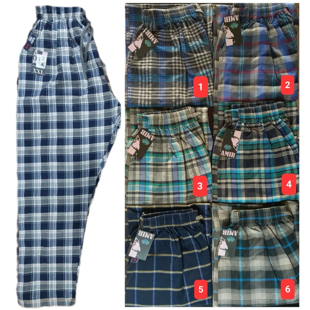 خرید آنلاین شلوار راحتی مردانه پیژامه سایز 2x قد 100