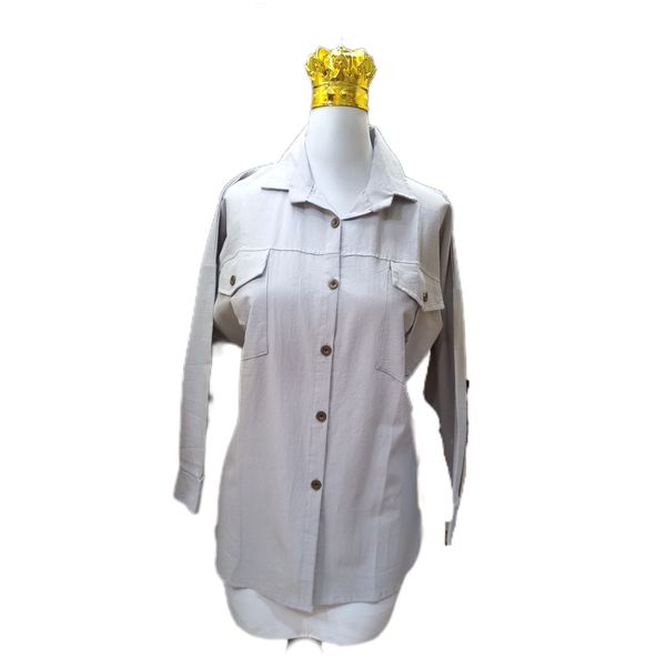 مانتو لنین کتان ‌کد 15