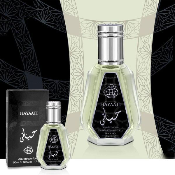 عطر ادکلن مردانه حیاتی فراگرنس ورد - کیفیت و ماندگاری عالی - 50 میل - بسیار اقتصادی