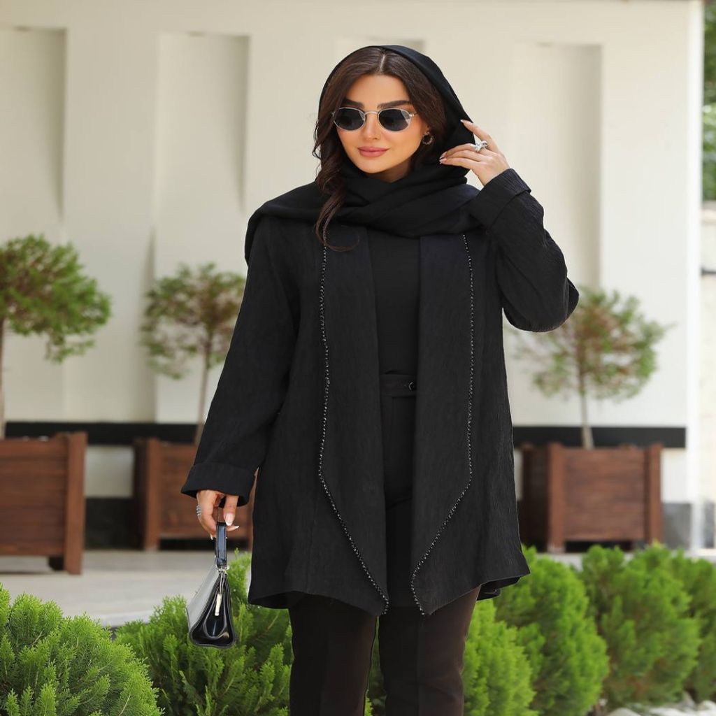 خرید اینترنتی مانتو مجلسی سنگدوزی (سایز بزرگ )