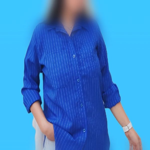 شومیز راه راه کد 7958