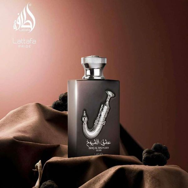عطر ادکلن زنانه لطافه پراید عشق الشیوخ نقره ایی - جعبه هارد باکس لاکچری -ماندگاری و پخش بو عالی  - اورجینال