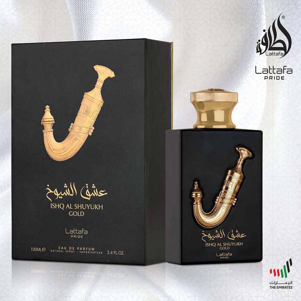 خرید آنلاین عطر ادکلن مردانه لطافه پراید عشق الشیوخ طلایی - عطر لاکچری با کیفیتی باور نکردنی - مخصوص افراد خاص پسند - اورجینال
