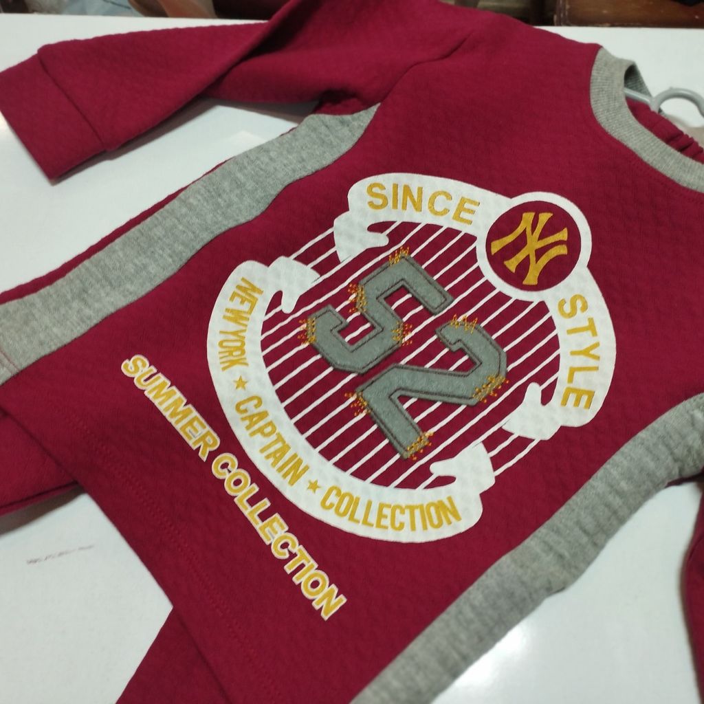 فروش اینترنتی بلوز شلوار ست پسرانه ضخیم طرح 52