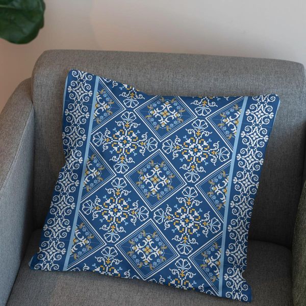 پارچه روتختی مخمل طرح سنتی باشوان کد 5012752