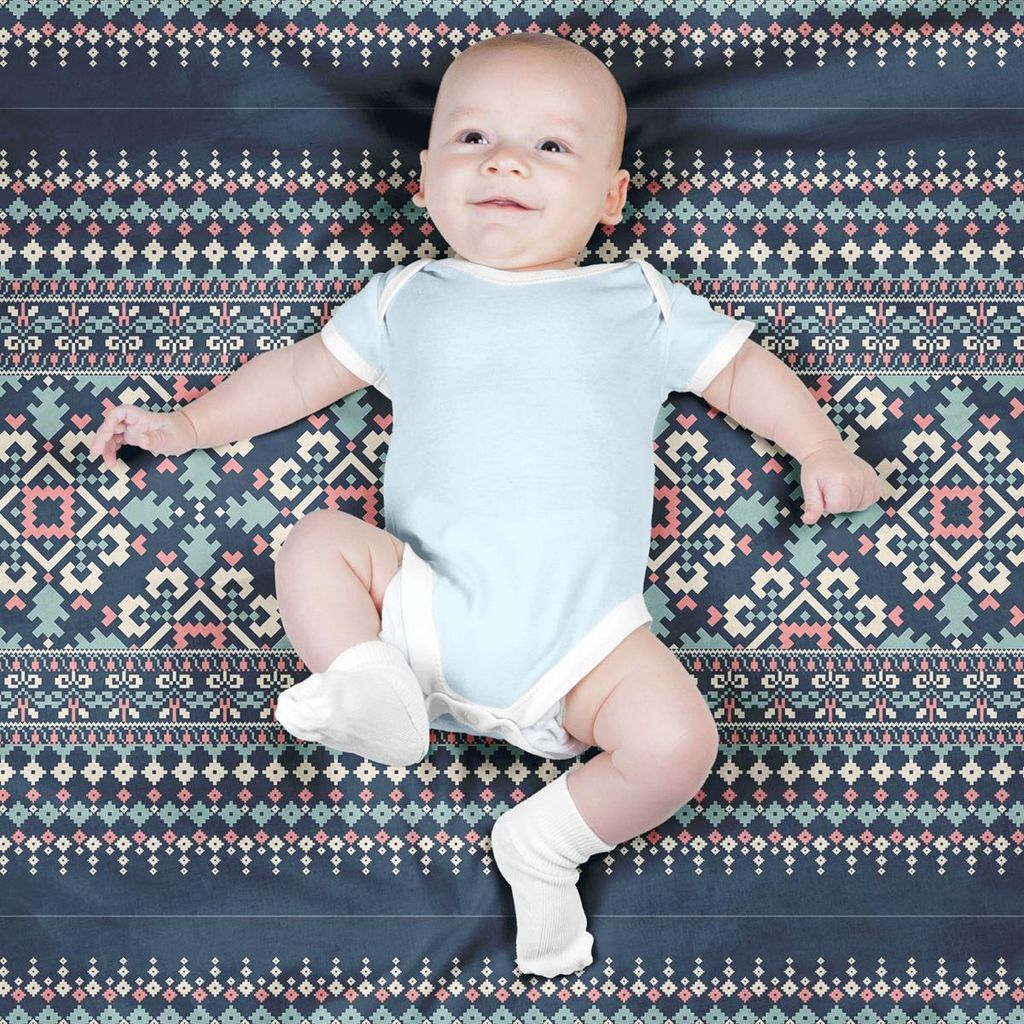 خرید آنلاین پارچه ملحفه پارچه باما مدل مخمل طرح ریناس سنتی کد 5012759