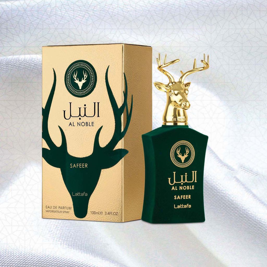 خرید آنلاین عطر ادکلن مردانه لطافه النبل سفیر (Lattafa Al Noble Safeer) - ماندگاری و پخش بو عالی - اورجینال - توضیحات مهم