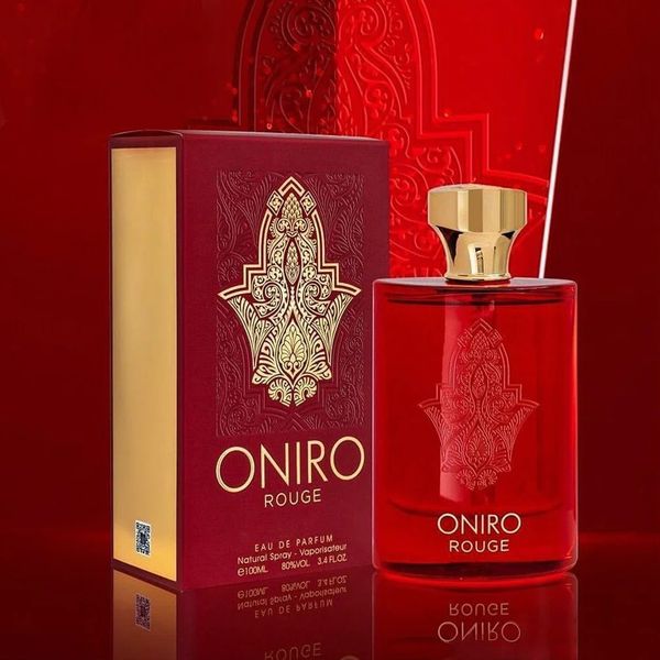 عطر ادکلن زنانه فراگرنس ورد اونیرو رژ (Fragrance World Oniro Rouge) - کیفیت بسیار بالا - هولوگرام اورجینال