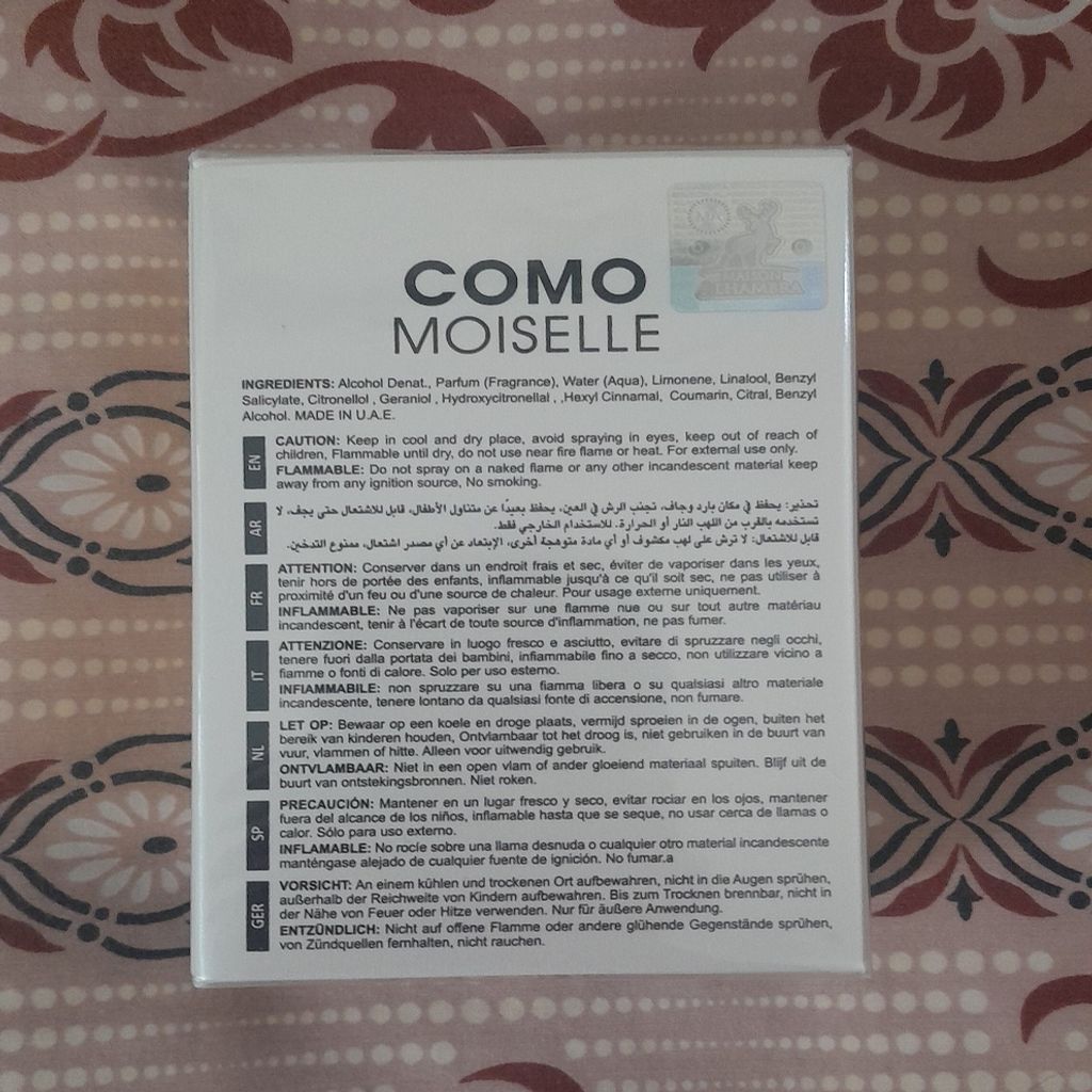 خرید اینترنتی ادکلن COMO MOISELLE ALHAMBRA کومو مویزل الحمبرا