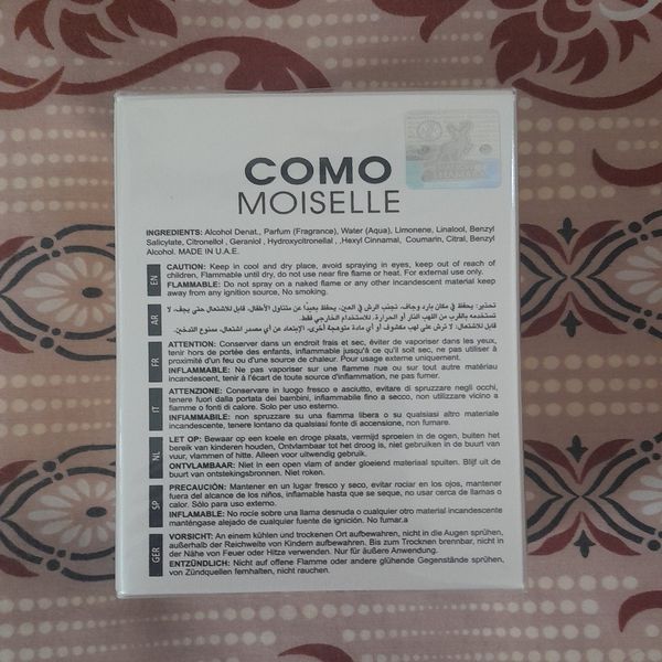 ادکلن COMO MOISELLE ALHAMBRA کومو مویزل الحمبرا