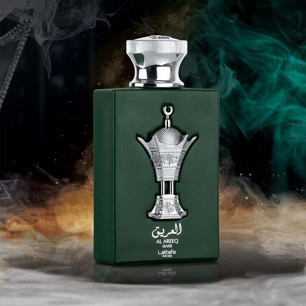 عطر ادکلن زنانه لطافه پراید العریق نقره ایی (سیلور) (Lattafa Pride Al Areeq Silver) - ماندگاری و پخش بو بالا - هولوگرام 3 بعدی