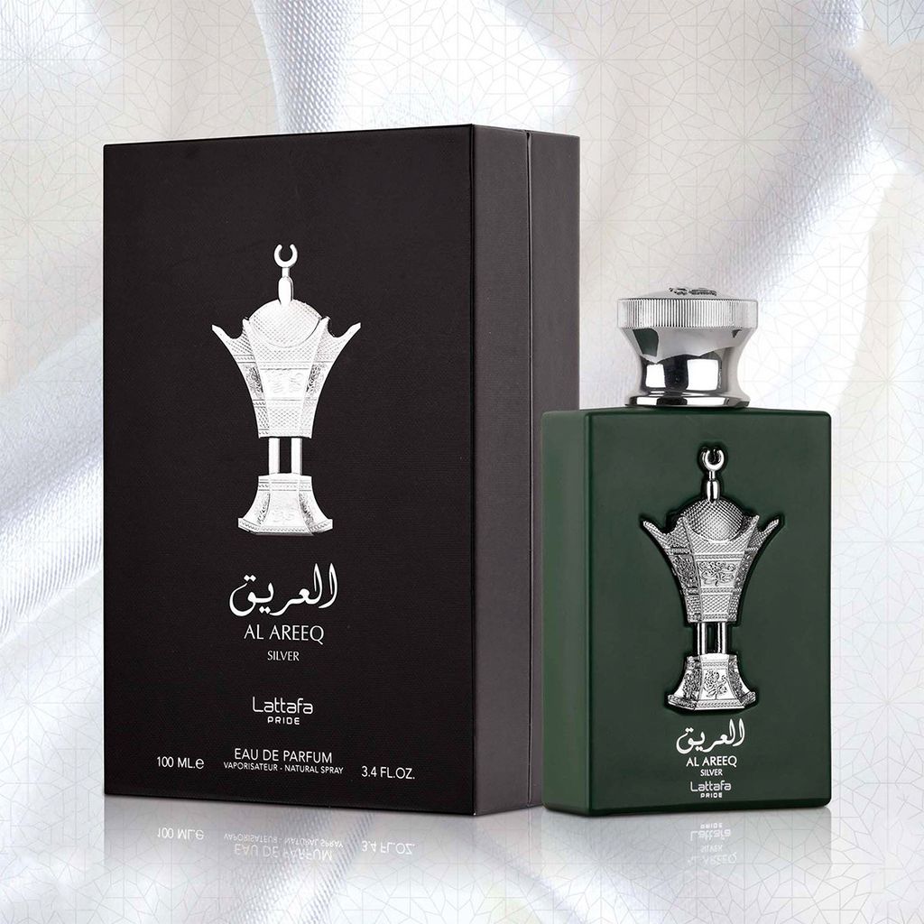 خرید آنلاین عطر ادکلن زنانه لطافه پراید العریق نقره ایی (سیلور) (Lattafa Pride Al Areeq Silver) - ماندگاری و پخش بو بالا - هولوگرام 3 بعدی