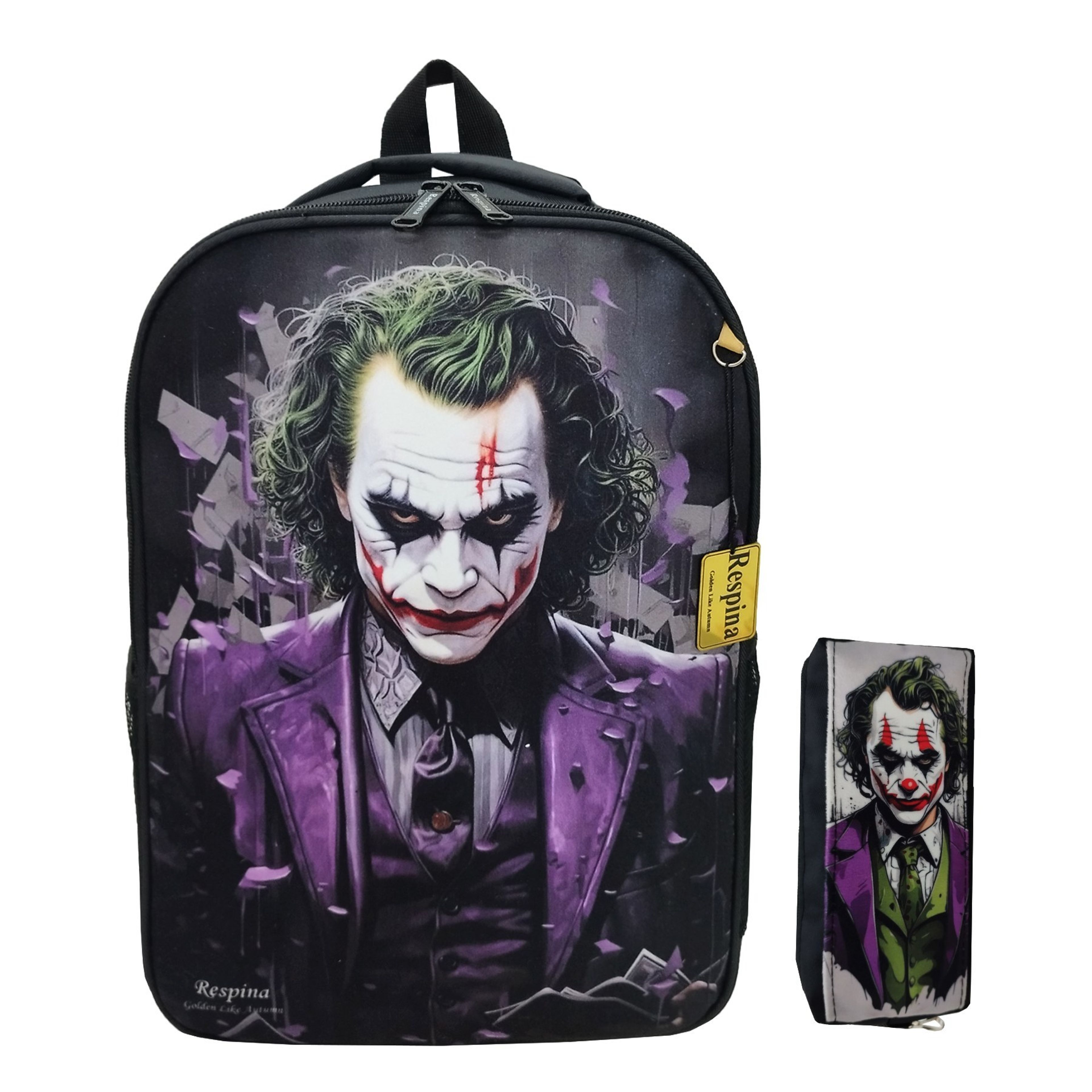 فروش اینترنتی کیف مدرسه پسرانه مدل جوکر Joker با جامدادی(ارسال رایگان)