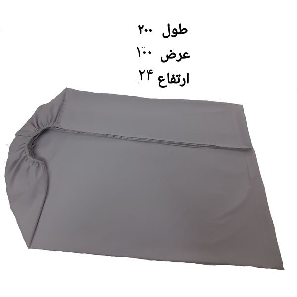 سرویس ملحفه مدل کشدار ni08077 کد 100 یک نفره دو تکه