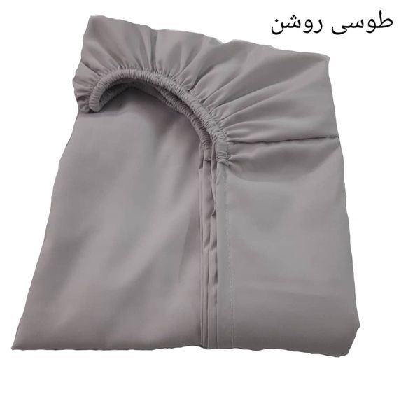 سرویس ملحفه مدل کشدار ni08077 کد 100 یک نفره دو تکه