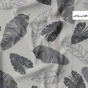 خرید آنلاین ملحفه تشک مهمان سندس مدل برگ کاغذی کد ّF947 یکنفره سایز 195x90 سانتی متر