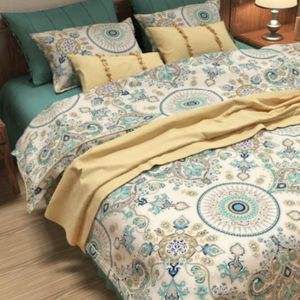 خرید آنلاین سرویس ملحفه سیناخواب مدل ترمه دو نفره 6 تکه