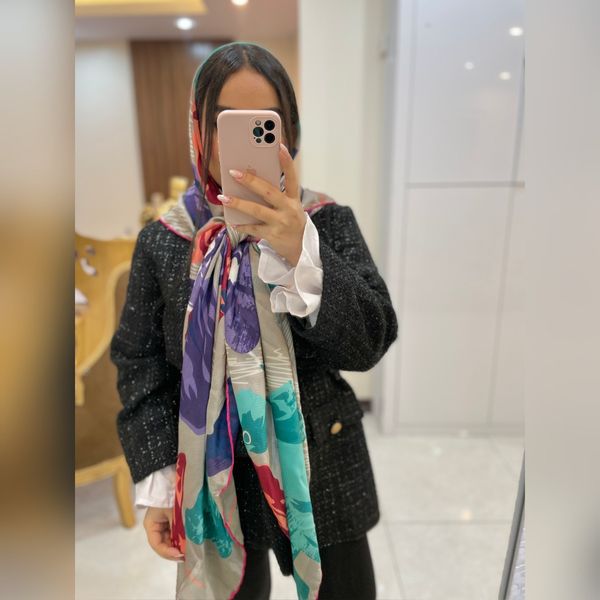 روسری مجلسی ابریشم