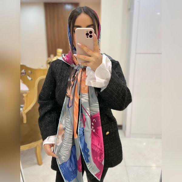 روسری مجلسی ابریشم