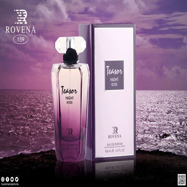 ادکلن TEAROS NIGHT ROSE ROVENA با رایحه لانکوم میدنایت رز روونا