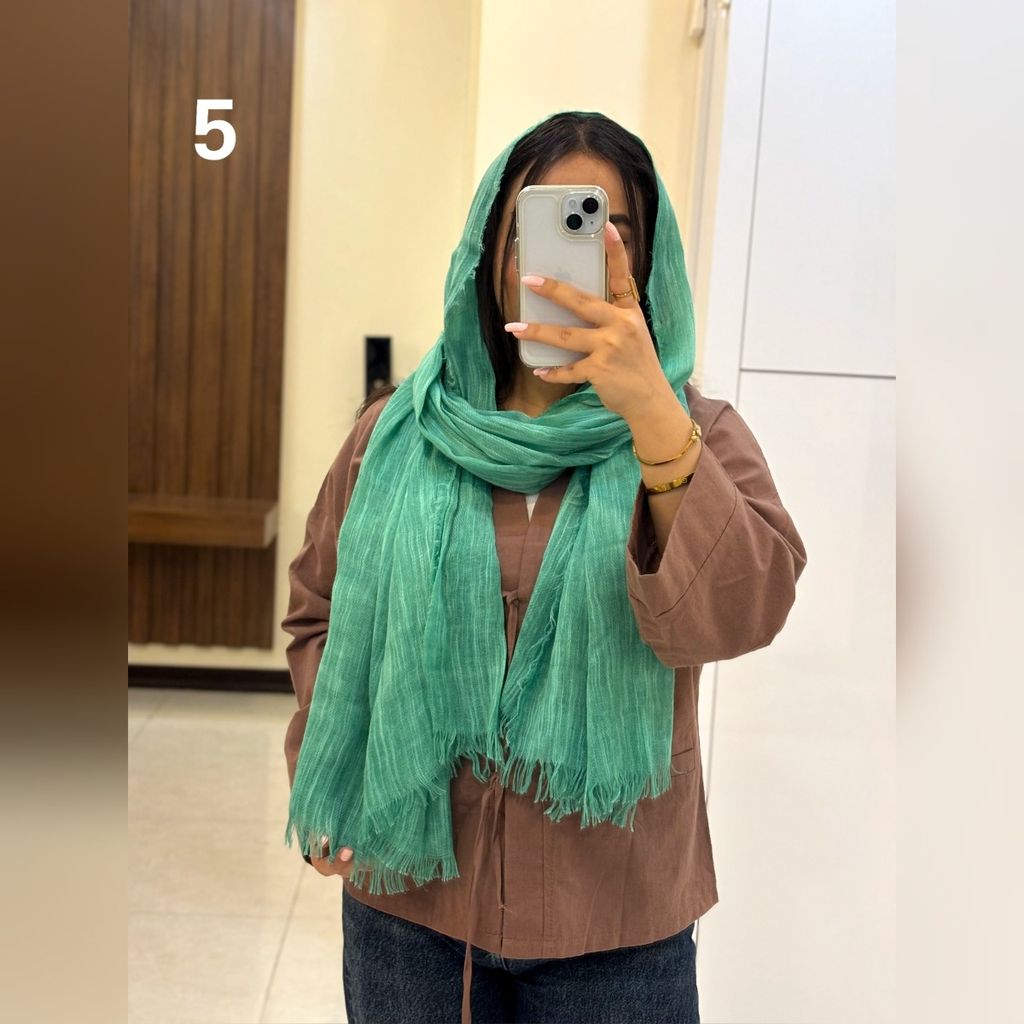 فروش اینترنتی شال کنفی دورریش وارداتی