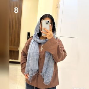 خرید اینترنتی شال کنفی دورریش وارداتی