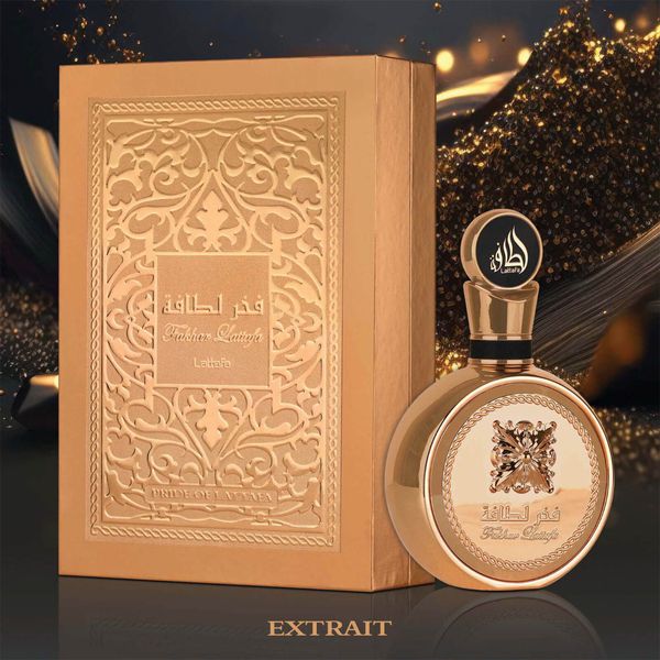 عطر ادکلن زنانه لطافه فخر طلایی اکستریت (Lattafa Fakhar Gold Extrait) - رایحه پاکو رابان وان میلیون - کیفیت بسیار عالی