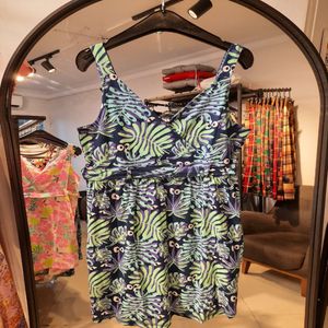 پیراهن یقه چپ و راستی  کمردار