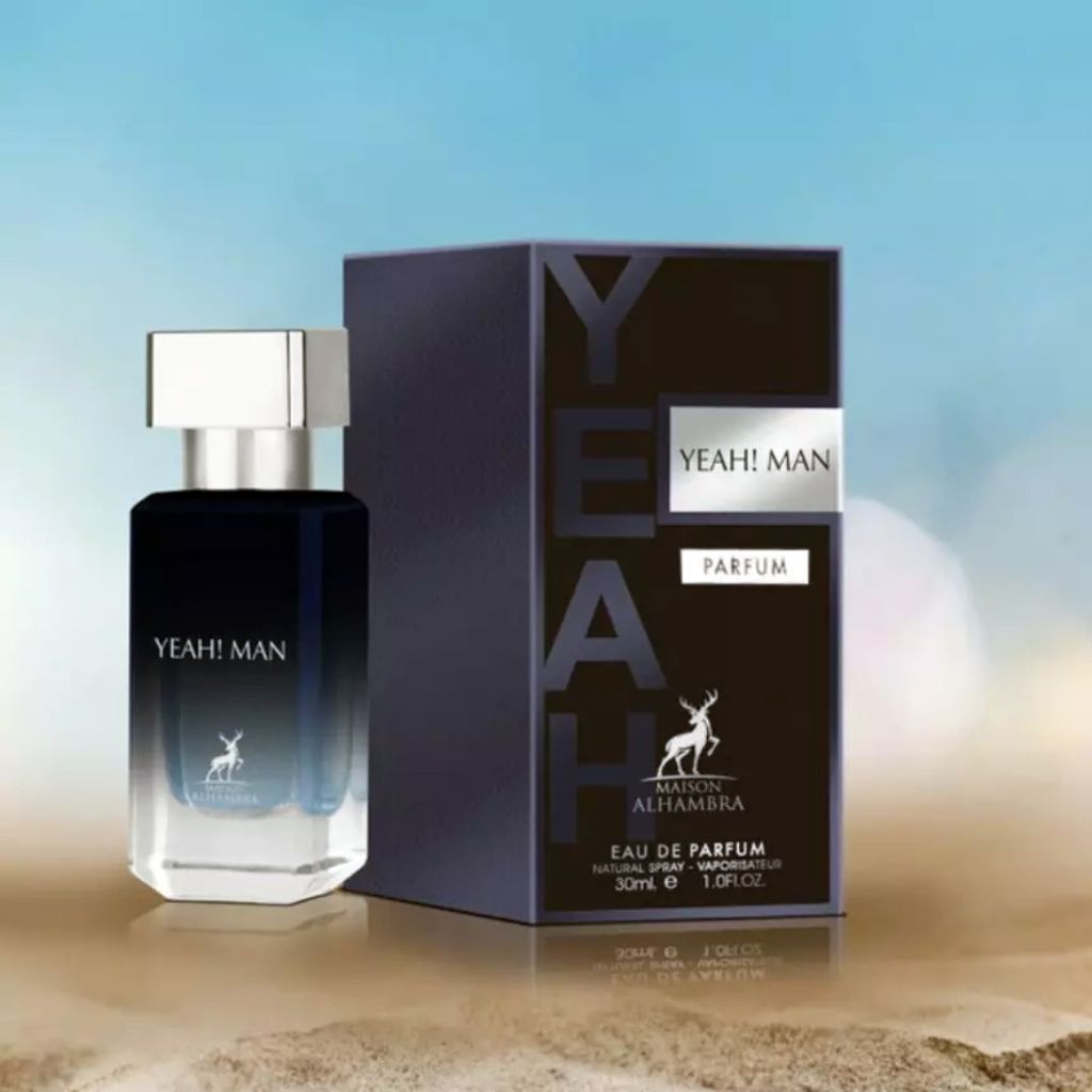 فروش اینترنتی عطر ادکلن مردانه بسیار با کیفیت ایو سن لوران وای له پارفوم الحمبرا  - ماندگاری و پخش بو عالی - کیفیت بسیار عالی