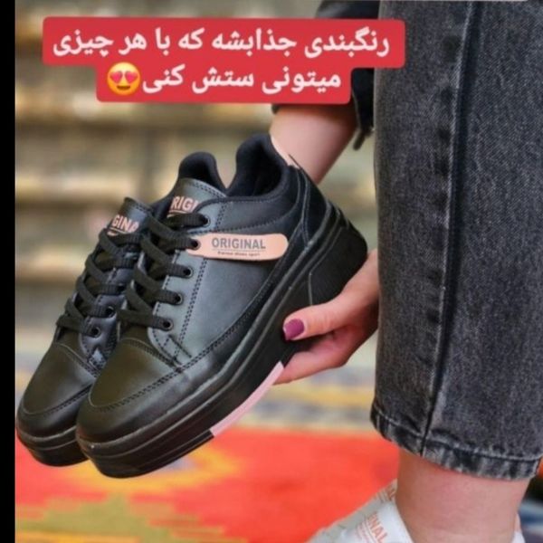 کتونی زنانه دخترانه کفش اسپرت پرطرفدار لیبل دار