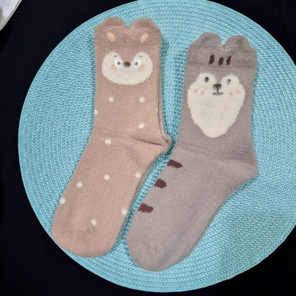 جوراب ساقدار زنانه طرح گربه پشمی کوکوهانا